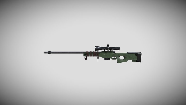 Awp L96 Sniper 3D Model