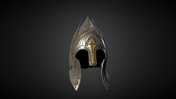 LOTR Gondor Citadel Helmet 3D Model