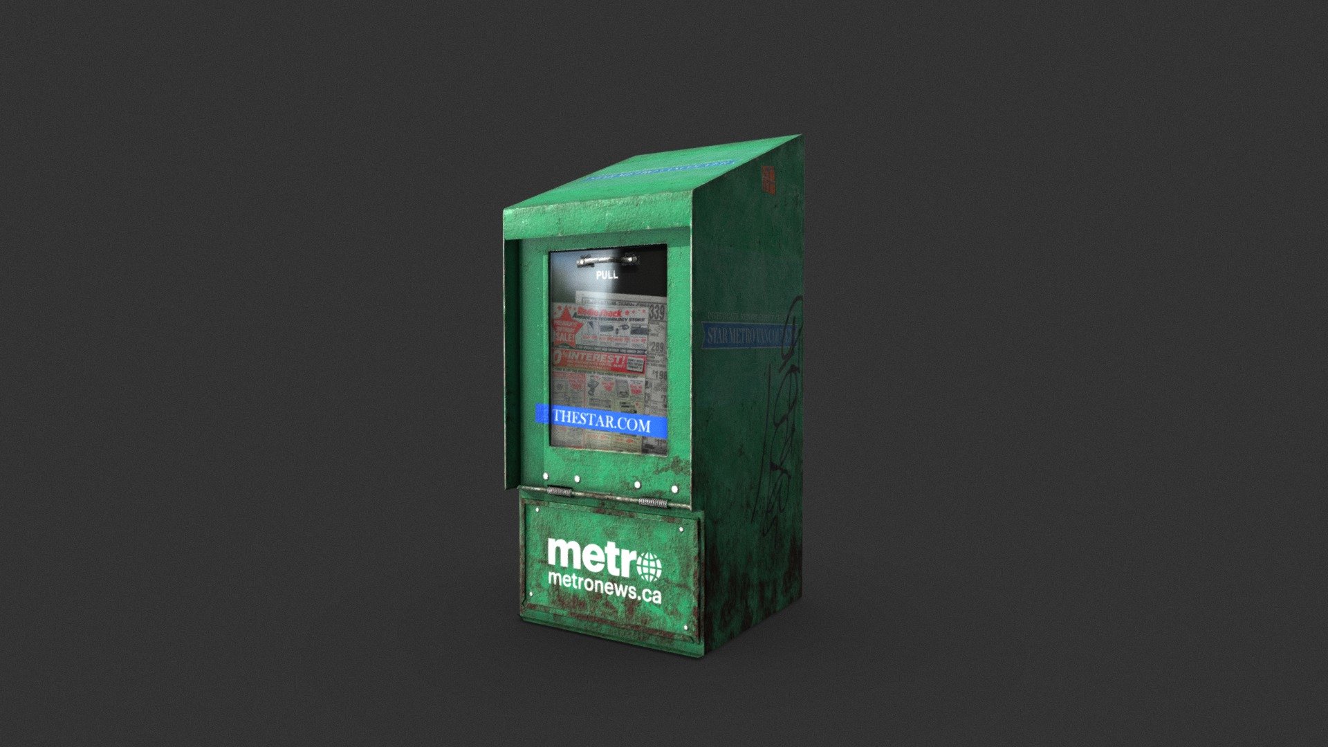 Vancouver Street News Stand - 3d Model By Polygon Alley (@jmayala 