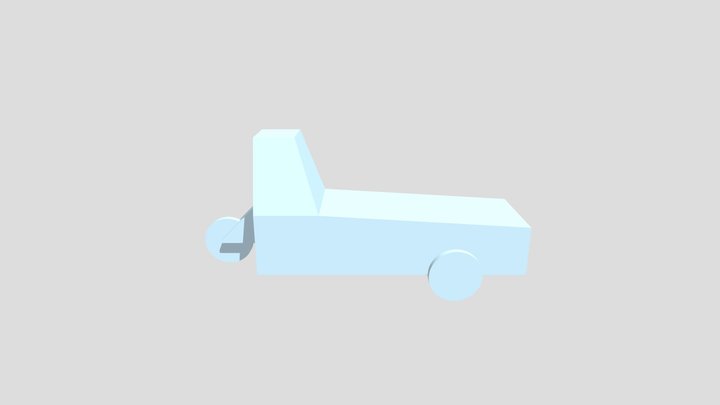 Mini Crate Car 3D Model