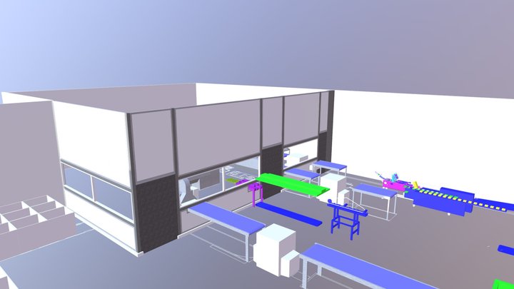 Solución acústica (Zona empaque) 3D Model