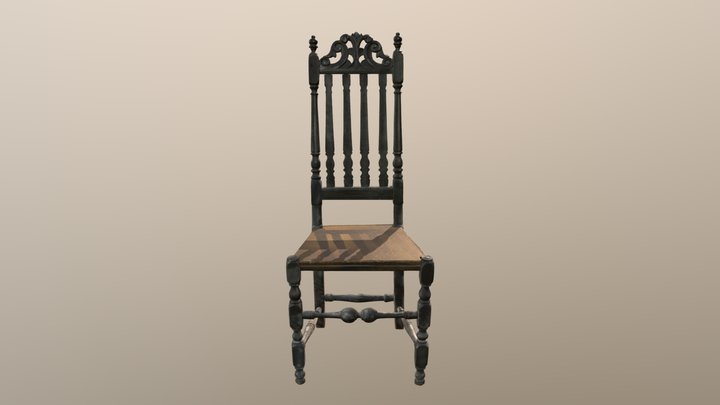 Bannister Back Chair (2016.25.66 ) 3D Model