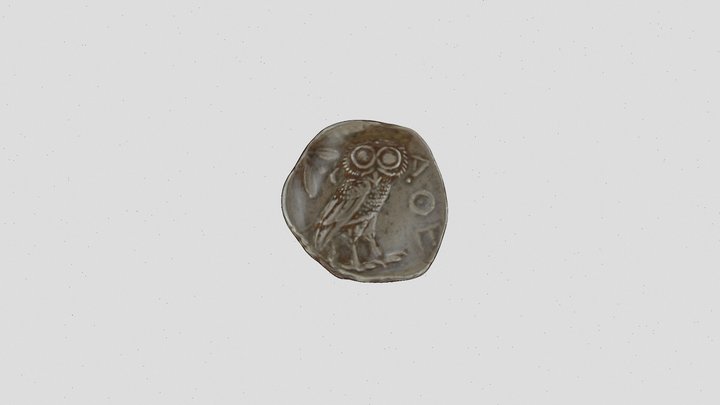 Owl / Athens Silver Tetradrachm 3D Model