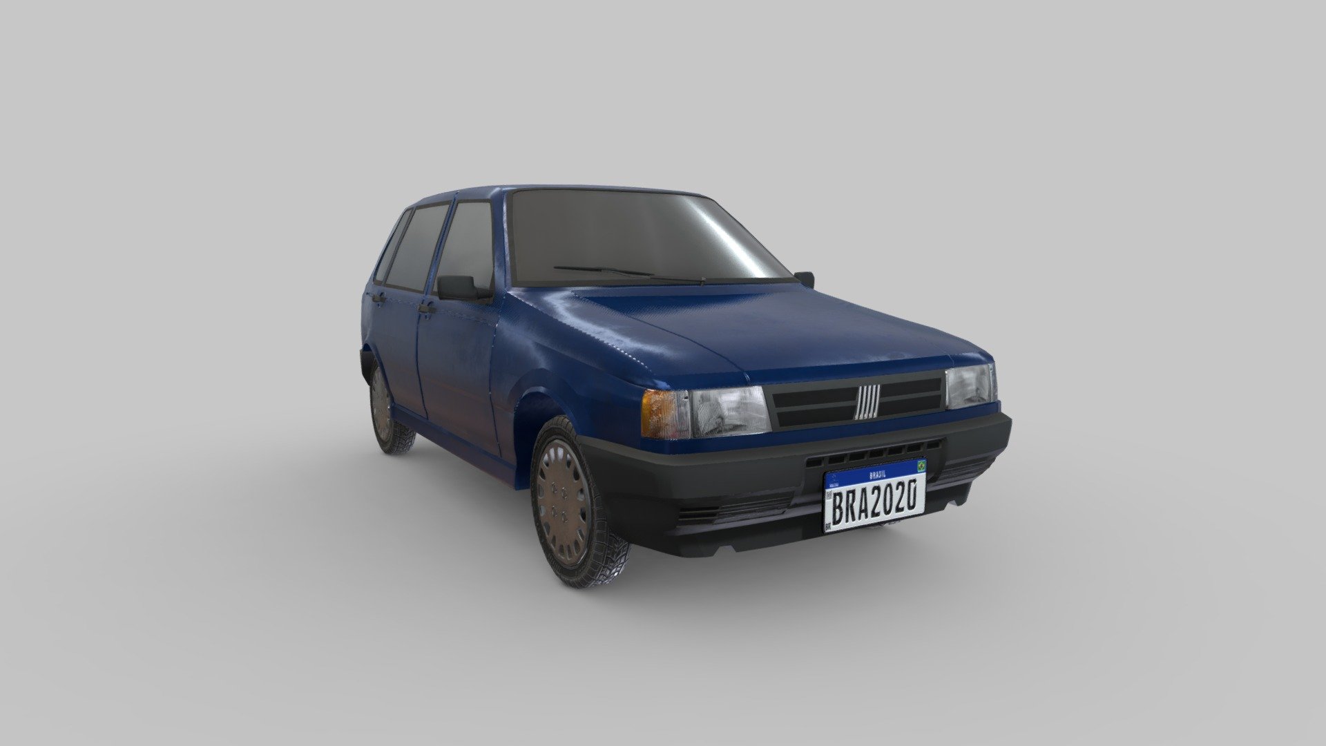 3D model Fiat Uno Mille EP 1994 VR / AR / low-poly