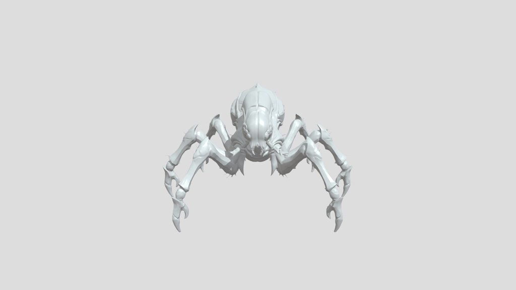 Spider Alien creature game ready 3D model