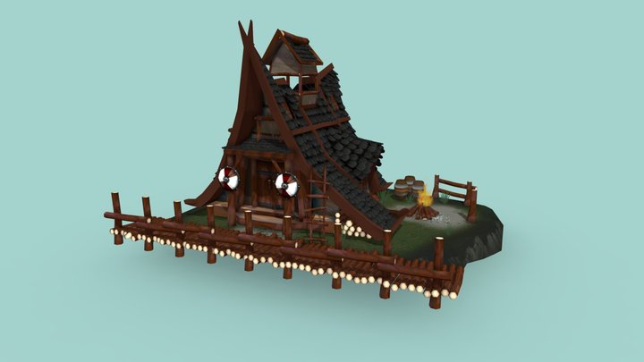 Viking house 3D Model