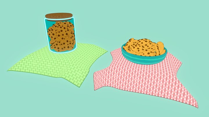 Cookies 3D Model