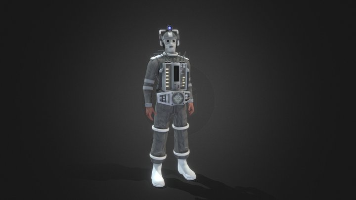 10th planet Cyberman Doctor Who 3D Model