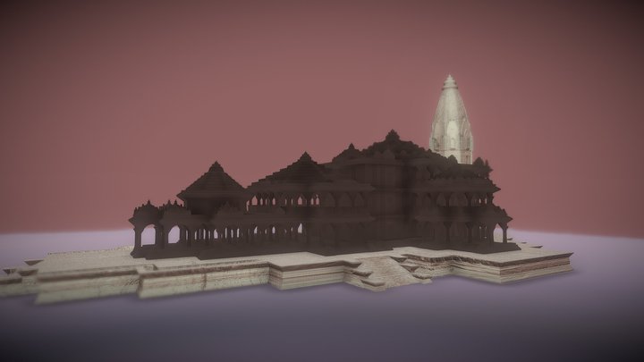 Shree Ram Temple Ayodhya 3D Model