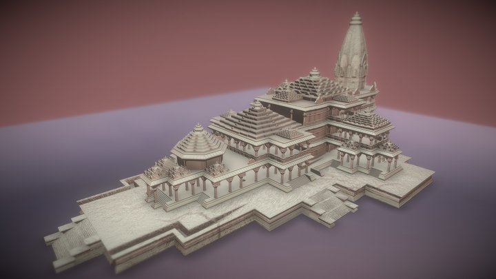 Shree Ram Temple Ayodhya 3D Model