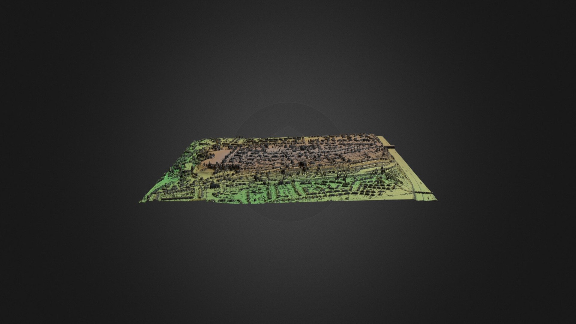 St Giles Hill 3D topographic model