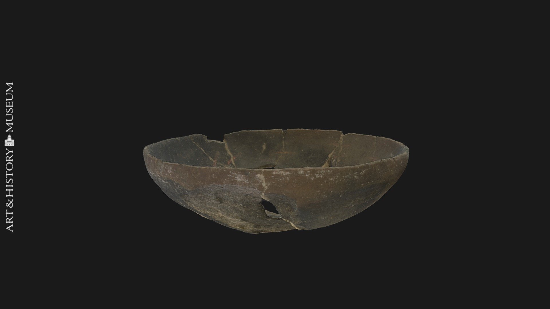 Bowl with conical base and flaring rim