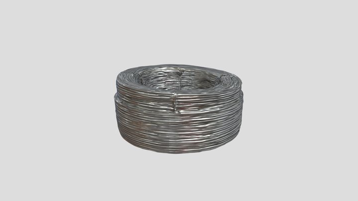 Coiled Wire Roll 3D Model