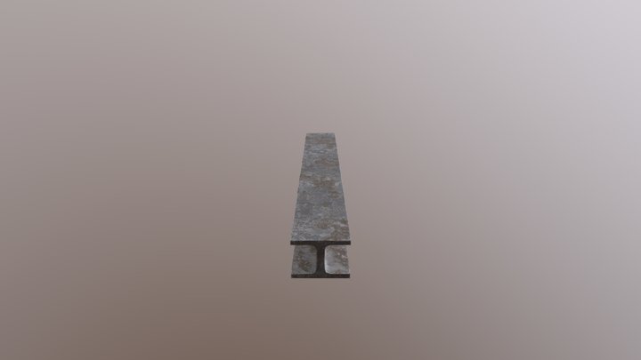 Metal Beam 3D Model