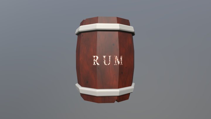 Closed Rum Barrel- Laura Connor 3D Model