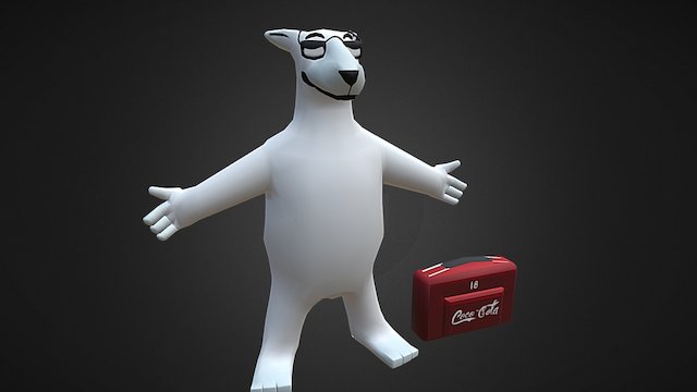 Bear Coco-Cola 3D Model