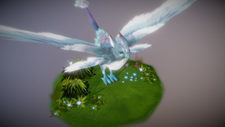 Griffon Phoenix - White version 3D Model
