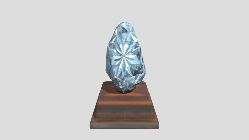 Caves Trophy Made with Meshy AI