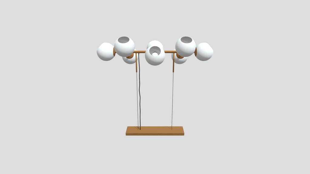 Staggered Glass Chandelier
