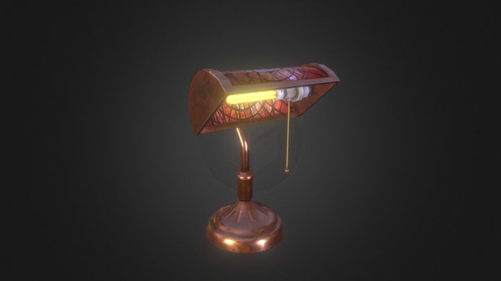 Antique Table Lamp 3D Model