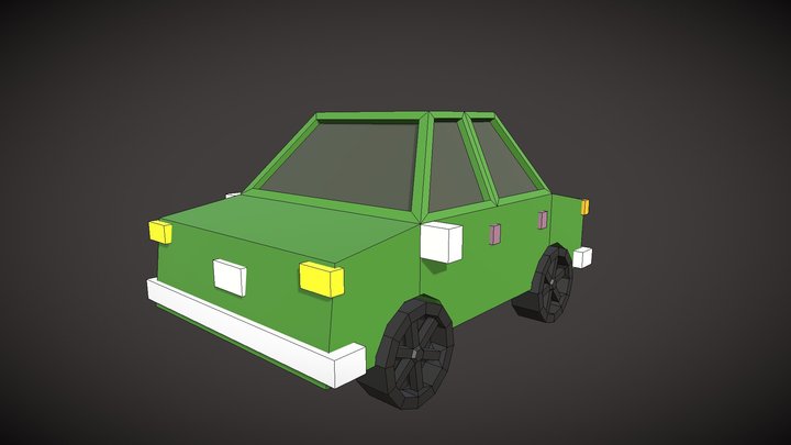 Lowpoly car 3D Model