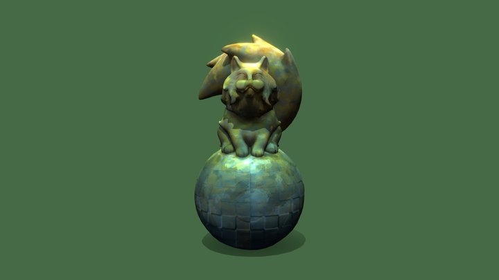 Cat Statue 3D Model