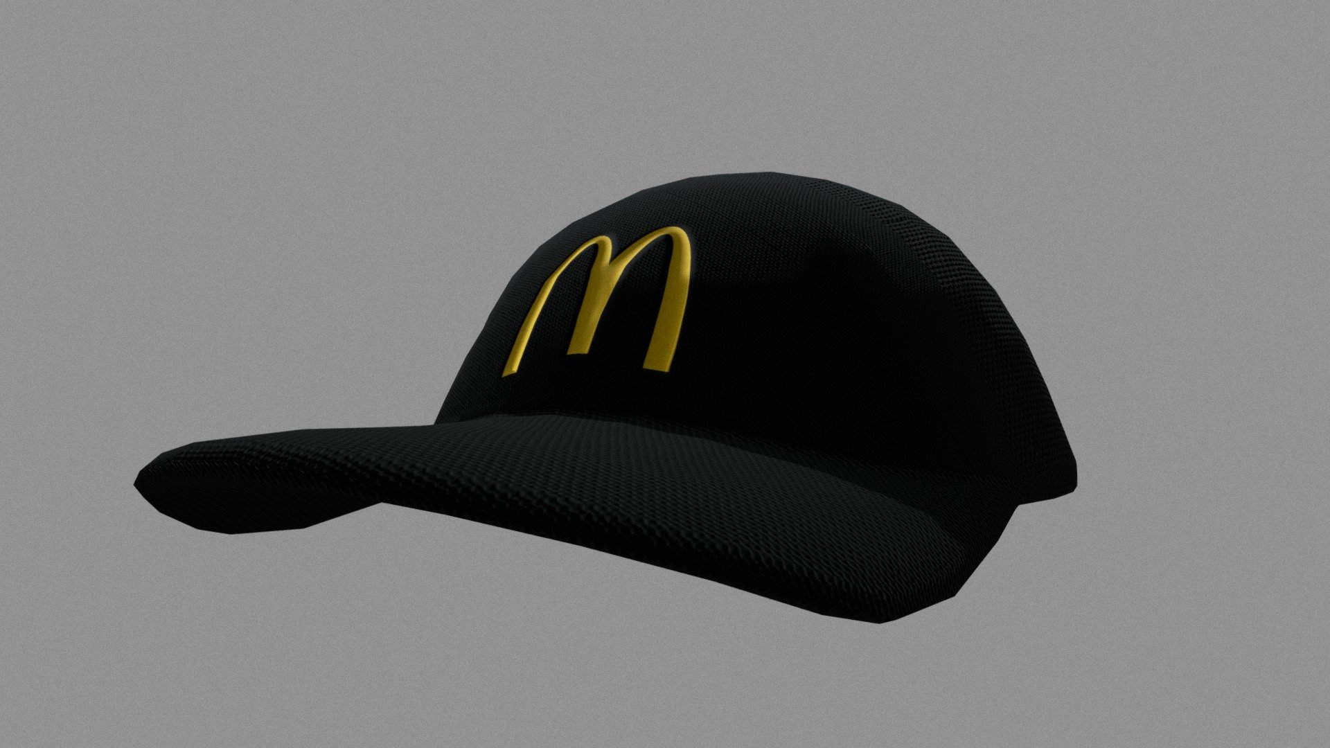 Lowpoly Mc Donalds hat - Download Free 3D model by TeaX3