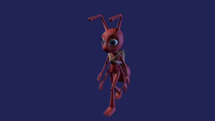Worker Ant Animation 3D Model
