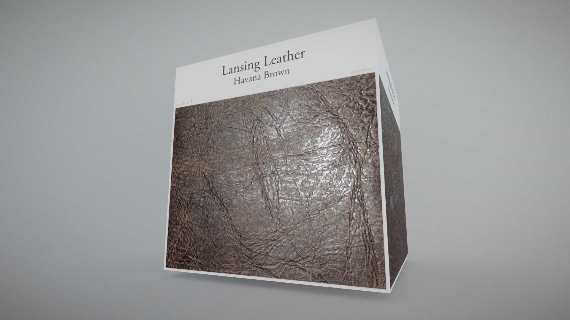 3D model Lansing Leather (Havana Brown) - This is a 3D model of the Lansing Leather (Havana Brown). The 3D model is about a sketch of a tree.