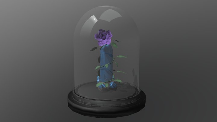 Crystal Flower 3D Model