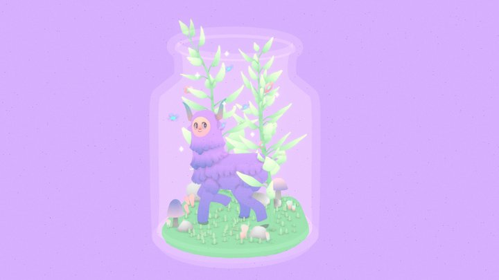 Horned one in a jar 3D Model