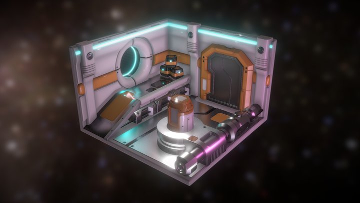 Sci Fi Corridor 3D Model