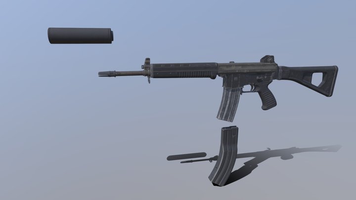 Call of Duty: Black Ops 6 - AMES 85 – Gratis 3D-model STL