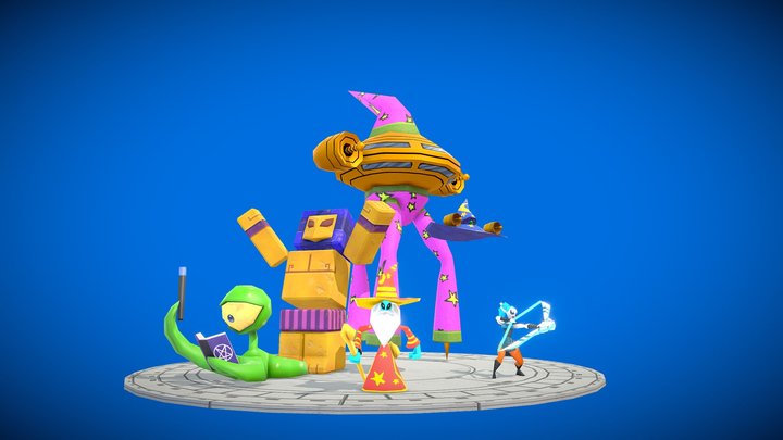 "Cliche Movement Shooter" Enemies (Team work) 3D Model