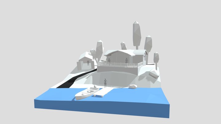 By the ocean - Update chosen Diorama and House 3D Model