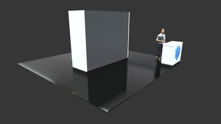 10'x8' LED Video Booth Starting Kit Rental 3D Model