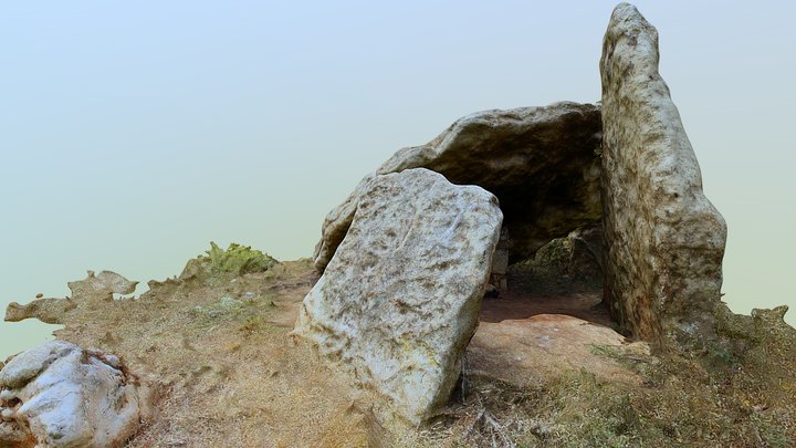 Antas de Belas ou Anta do Monte Abraão 3D Model
