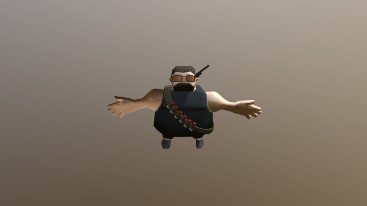 DIG4324C Low Poly Character Model: Ant 3D Model