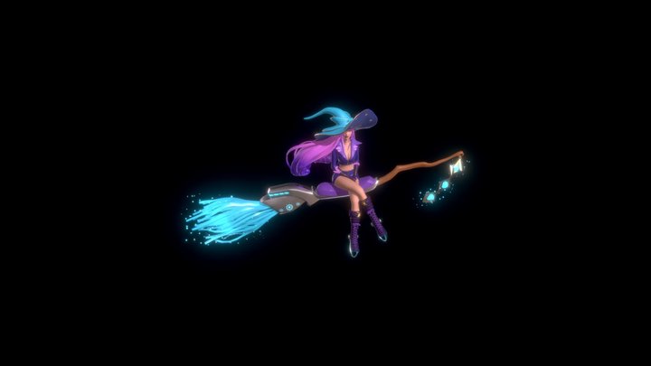 Witch_Cyberpunk 3D Model