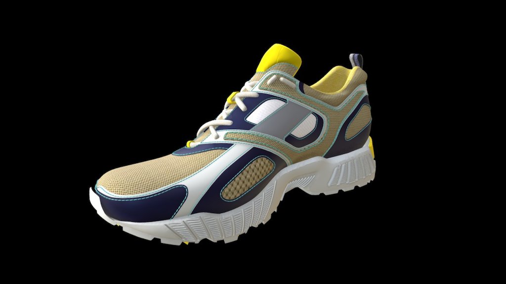 运动鞋 - 3D model by zhoushenghui [df9960f] - Sketchfab