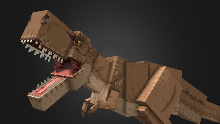 Minecraft Jurassic World T-Rex (Rexy) 3D Model
