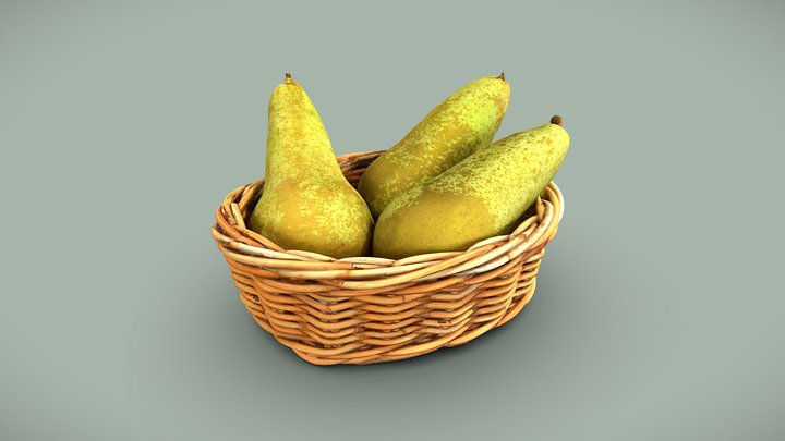 Pears in a basket