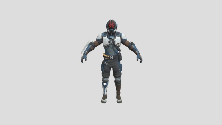 The Visitor (Reality Unknown) Fortnite Outfit 3D Model