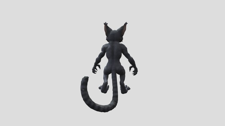 Werecat_0210054626_texture_fbx 3D Model