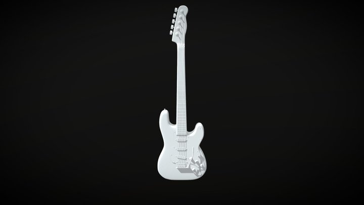 Guitar https://www.artstation.com/a/12371031 3D Model