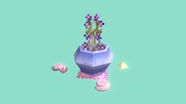 Beach flower pot 3D Model