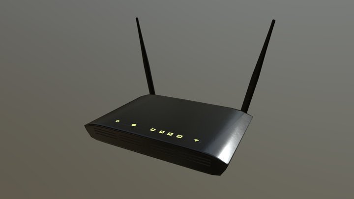 Router WiFi 3D Model