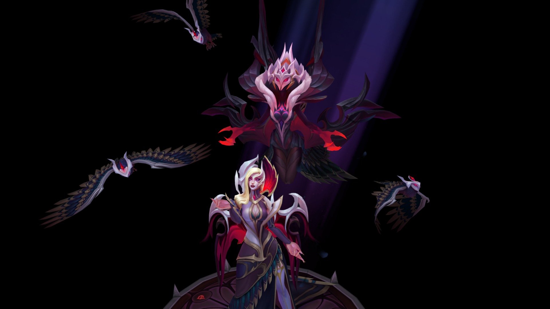 Quadro 5 Peças Morgana Coven Skin Lol Game Oferta Oferta