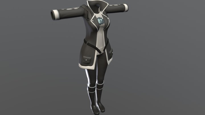 Crystals Outfit Commission 3D Model