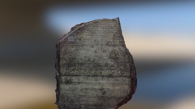 Rosetta Stone 3D Model